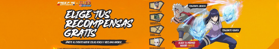 Free Fire x Naruto rewards promotion